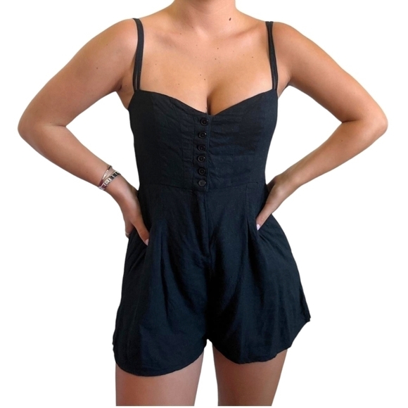 Urban Outfitters Pants - UO Urban Outfitters  Black Romper